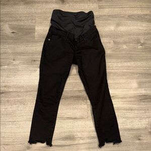 Abercrombie & Fitch Black Maternity Skinny Jeans with Stretch Panel